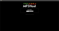 Desktop Screenshot of freemp3host.com